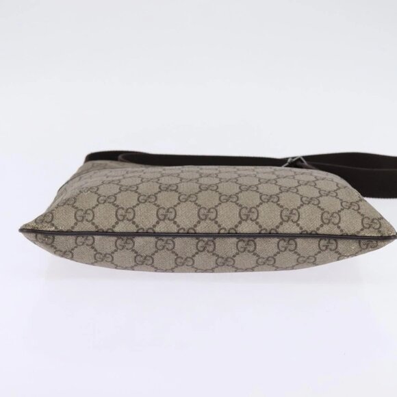 GUCCI GG Supreme Shoulder Bag PVC Beige - Picture 9 of 16